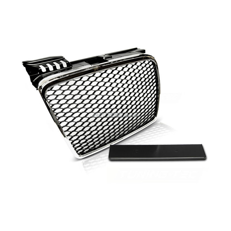 Chromgrill Audi A4 B7 Look RS 04-08 GRAU22