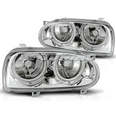 Angel Eyes Front Headlights Volkswagen Golf 3 09.91-08.97 Chrome LPVW01 LPVW01 159,90 €