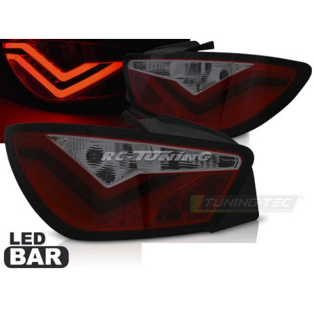 Feux Arrière LED BAR fumé pour Seat Ibiza 6J 3D 06.08-12