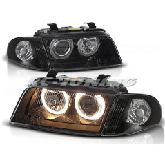 Angel Eyes Frontscheinwerfer Audi A4 B5 11.94-12.98 Schwarz LPAU11