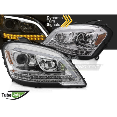 Front Headlights Tube Light for Mercedes W164 M-Class 09-11