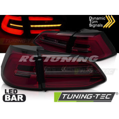 SEQ LED Tail Lights Red/Smoked for VW Golf 7 17-19 SW