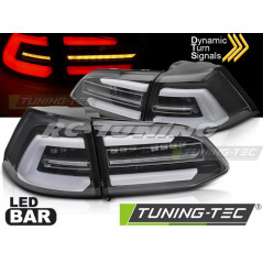 Feux arrière LED SEQ fond noir pour VW Golf 7 17-19 SW