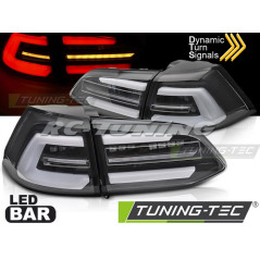 SEQ LED taillights black background for VW Golf 7 17-19 SW