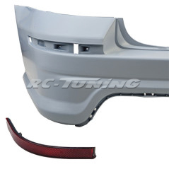 Rear bumper with diffuser glossy black for VW T6 + 6.1