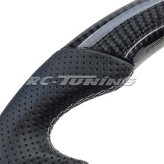 Sports steering wheel in real carbon and perforated leather for VW T6.1