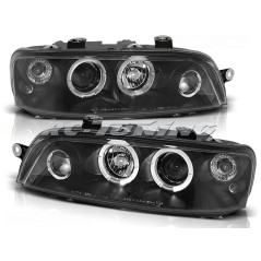 Angel Eyes Frontscheinwerfer Fiat Punto 2 10.99-06.03 Schwarz LPFI02