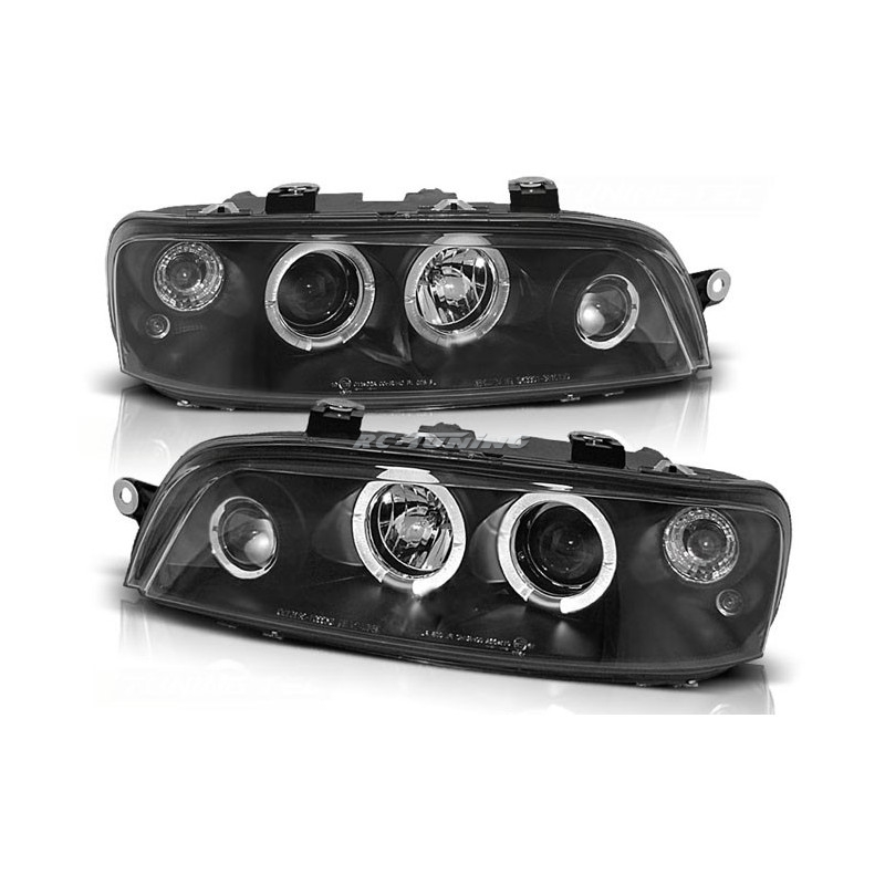 Angel Eyes Frontscheinwerfer Fiat Punto 2 10.99-06.03 Schwarz LPFI02