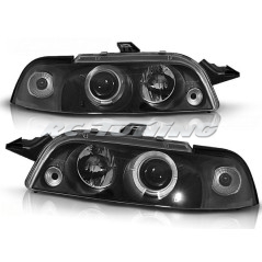 Angel Eyes Frontscheinwerfer Fiat Punto 1 11.93-09.99 Schwarz LPFI09