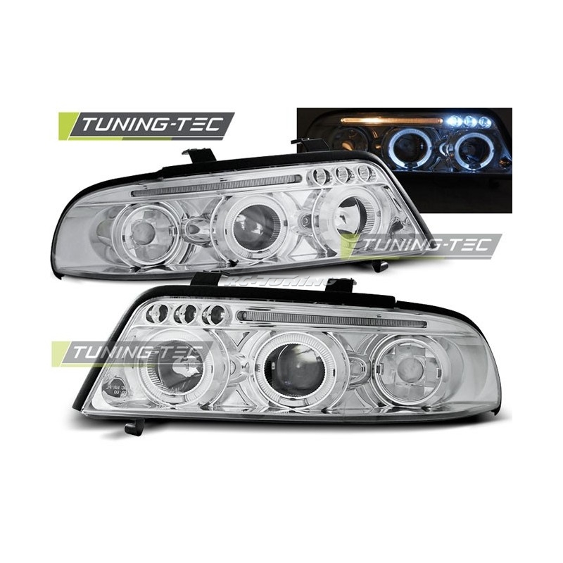 Scheinwerfer Angel Eyes Audi A4 B5 01.99-09.00 Chrom LPAU14