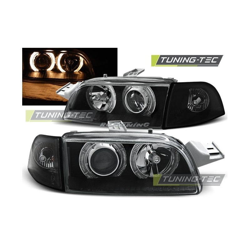 Angel Eyes Frontscheinwerfer Fiat Punto 1 11.93-09.99 Schwarz LPFI10