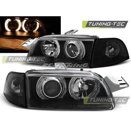 Angel Eyes Frontscheinwerfer Fiat Punto 1 11.93-09.99 Schwarz LPFI10