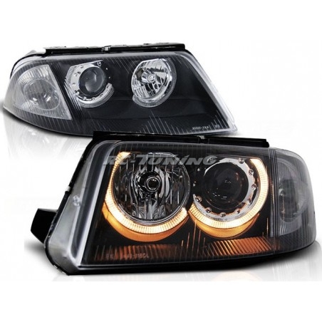 Angel Eyes Headlights Volkswagen Passat 3BG B5 FL 09.00-03.05 Black