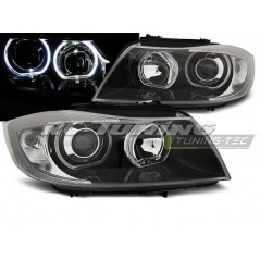 LED Angel Eyes Headlights For BMW 3 Series E90/E91 03.05-11