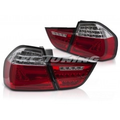 Rear lights LED BAR SEQ red for BMW E90 09-11