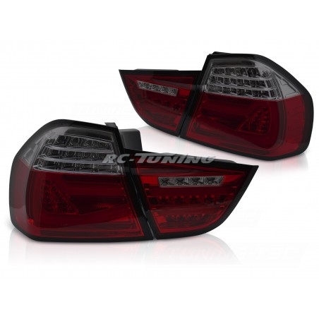 LED BAR SEQ Tail Lights, Smoked for BMW E90 09-11