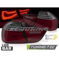 Feux arrière LED BAR SEQ, fumé pour BMW E90 09-11