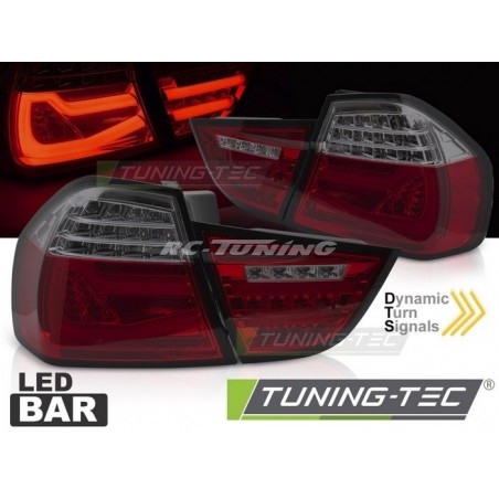 LED BAR SEQ Tail Lights, Smoked for BMW E90 09-11