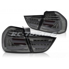 LED BAR SEQ Tail Lights, Smoked for BMW E90 09-11