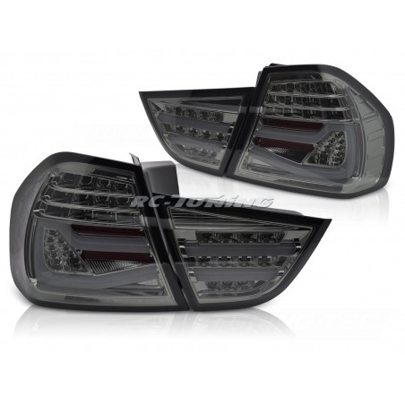 LED BAR SEQ Tail Lights, Smoked for BMW E90 09-11