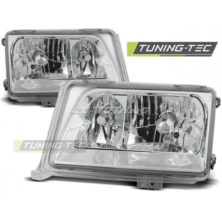 Mercedes W124 05.93-06.95 Chrome Front Headlights