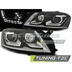 Daylight Front Headlights Volkswagen Passat B7 10.10- 10.14 Black