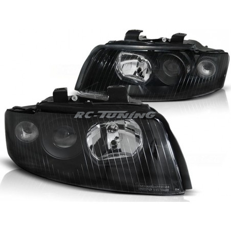 Audi A4 B6 Front Headlights 0.00-10.04 Black