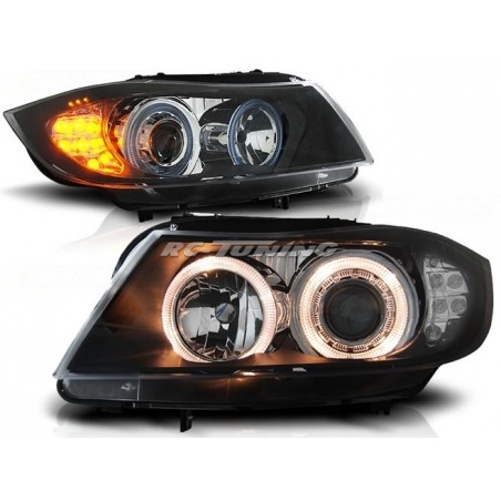 Angel Eyes Headlights BMW 3 Series E90/E91 Sedan 03.05-08.08 Black LPBM90 LPBM90 339,90 €