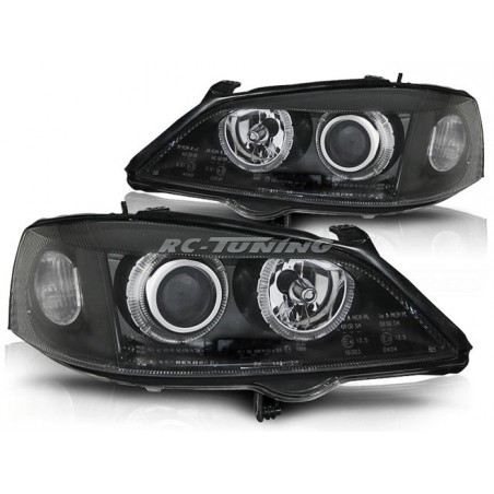 Angel Eyes Headlights Opel Astra G 09.97-02.04 Black LPOP32 LPOP32 219,90 €