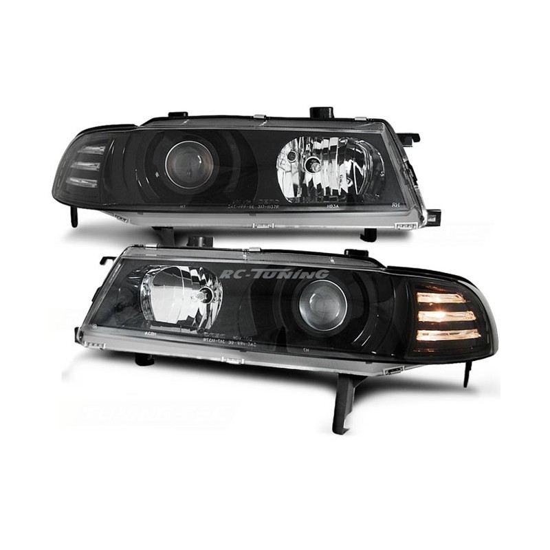 Angel Eyes Frontscheinwerfer Honda Prelude 02.92-01.97 Schwarz LPHO11