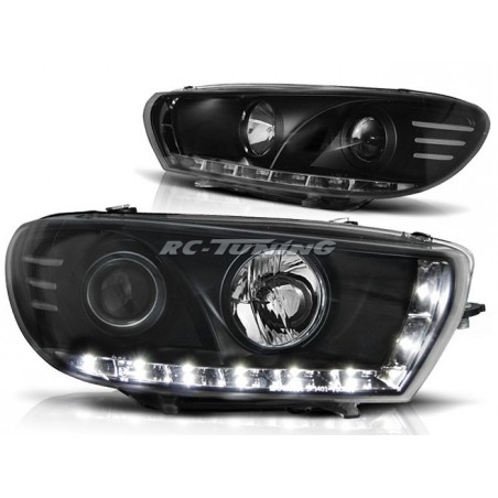 Volkswagen Scirocco 08- Black Daylight Front Headlights