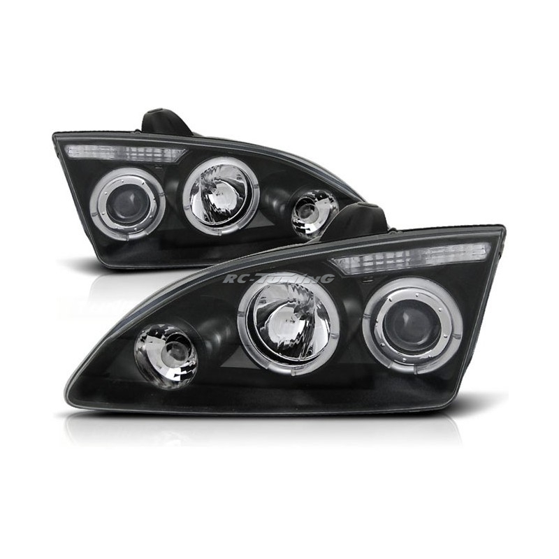 Angel Eyes Frontscheinwerfer Ford Focus II 09.04-01.08 Schwarz LPFO14