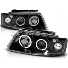 Angel Eyes Front Headlights Volkswagen Passat B5 3B 11.96-08.00 Black