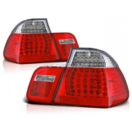 Feux Arrière BMW E46 Berline 09.01-03.05 à Leds Rouge/Clair