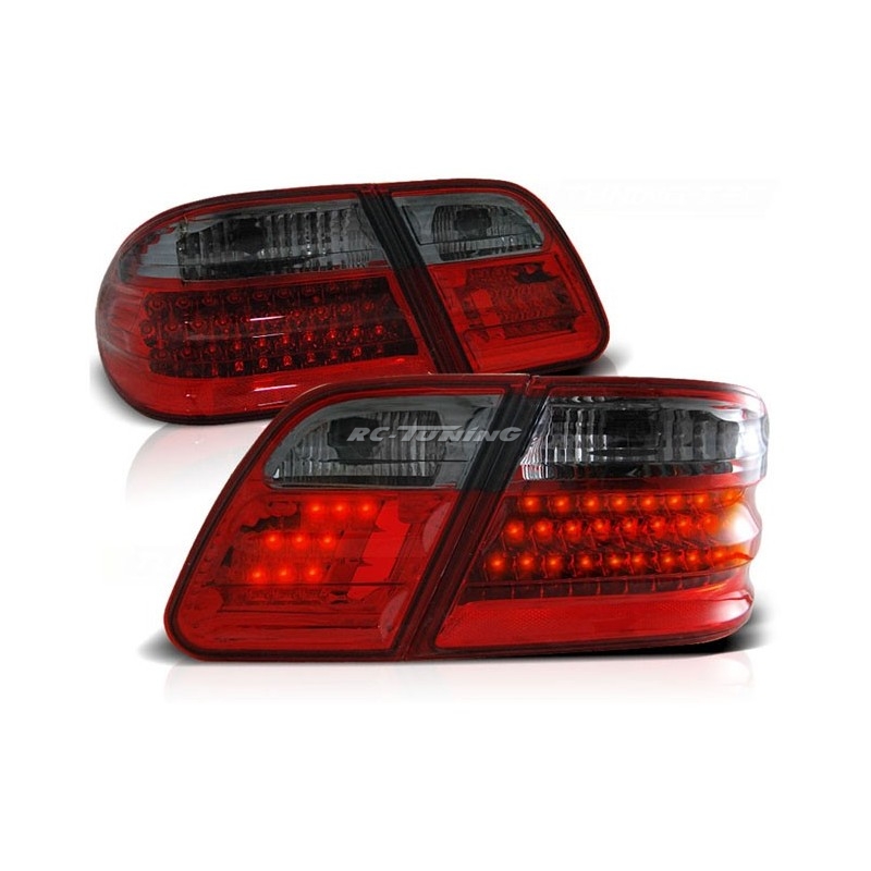 Mercedes W210 95–03.02 Rückleuchten mit roten/rauchfarbenen LEDs LDME08