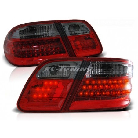 Mercedes W210 95-03.02 Rear Lights with Red/Smoked Leds