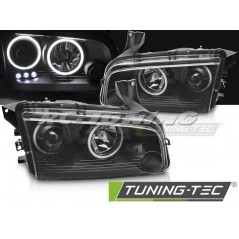 Phares avant Angel Eyes pour Dodge Charger LX 06-10