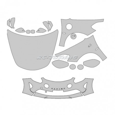 Vordere PPF-Schutzfolie für Alpine A110 PPF/AVTA110
