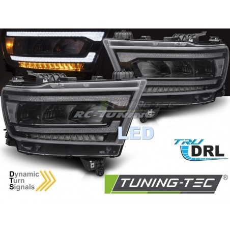 Phares Avant LED DRL SEQ pour Dodge Ram 19-22