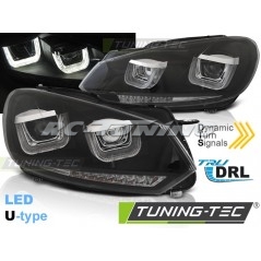 Type-U LED DRL SEQ Front Headlights for Volkswagen Golf 7 08-12