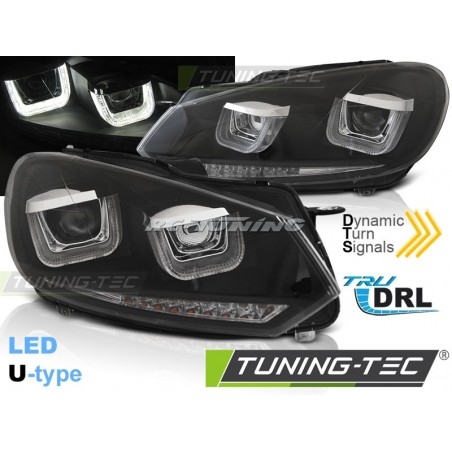 Phares Avant Type-U LED DRL SEQ pour Volkswagen Golf 7 08-12