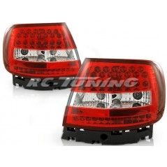 Audi A4 B5 11.94-10.00 Rear Lights with Red/Clear Leds