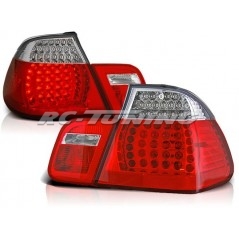 Feux Arrière BMW E46 Berline 05.98-08.01 à Leds Rouge/Blanc