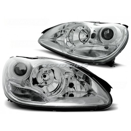 Mercedes W220 09.98-05.05 Chrome Front Headlights