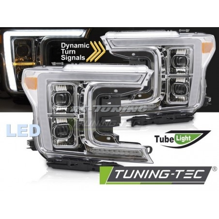 LED Tube Light Front Headlights For Ford F150 MK13 17-20