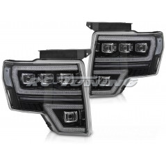 SEQ LED DRL Front Headlights for Ford F150 MK12 08-14