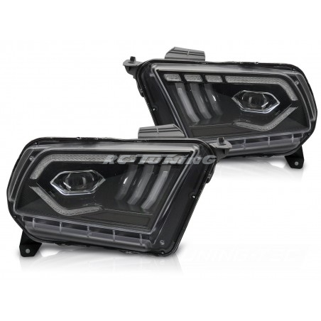 LED DRL Front Headlights for Ford Mustang 10-13