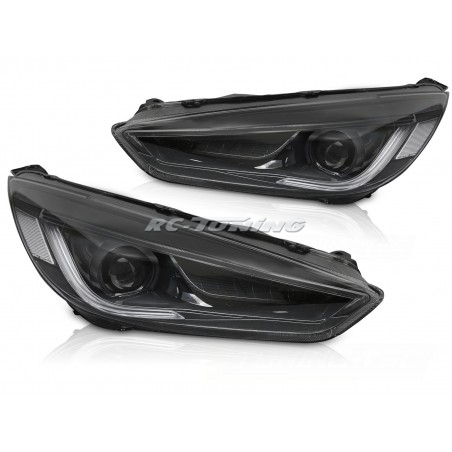 LED DRL Front Headlights For Ford Focus MK3 14-18