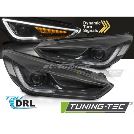 LED DRL Front Headlights For Ford Focus MK3 14-18