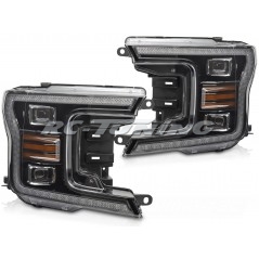 SEQ LED DRL Front Headlights for Ford F150 MK13 17-20